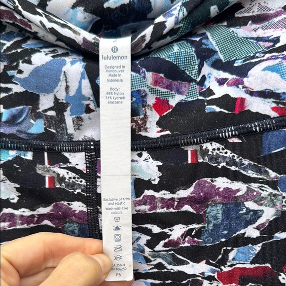 Lululemon Colorful Abstract Print Leggings - Picture 4 of 4